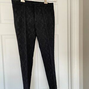 Zara Woman dress pants with elegant embroidery black S